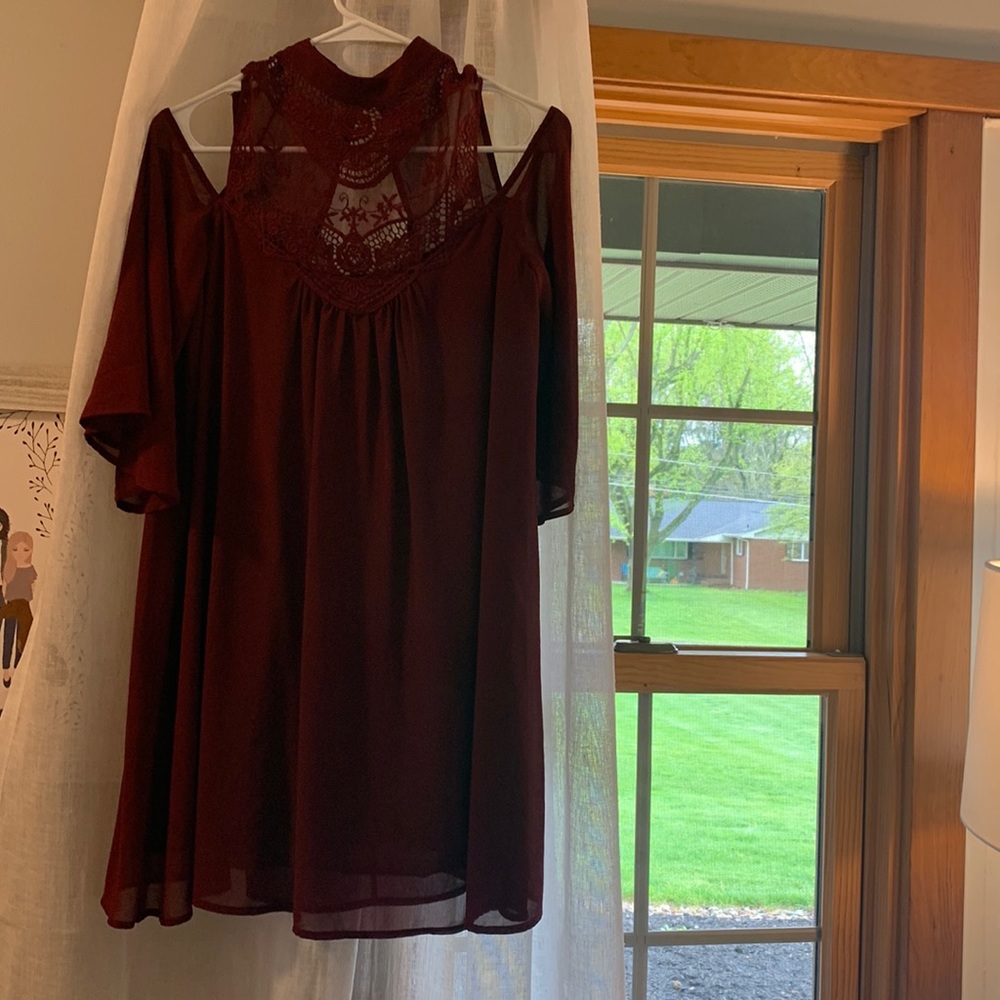 Maroon dress from Rue 21